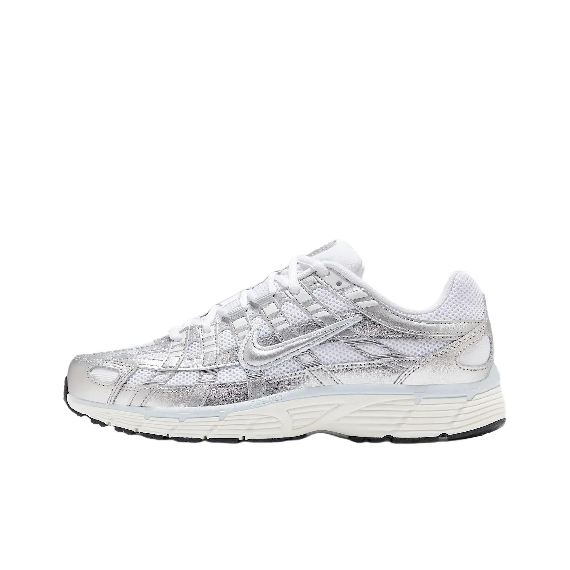 Nike P 6000 White Blue Tint Sail Metallic Silver Women's
