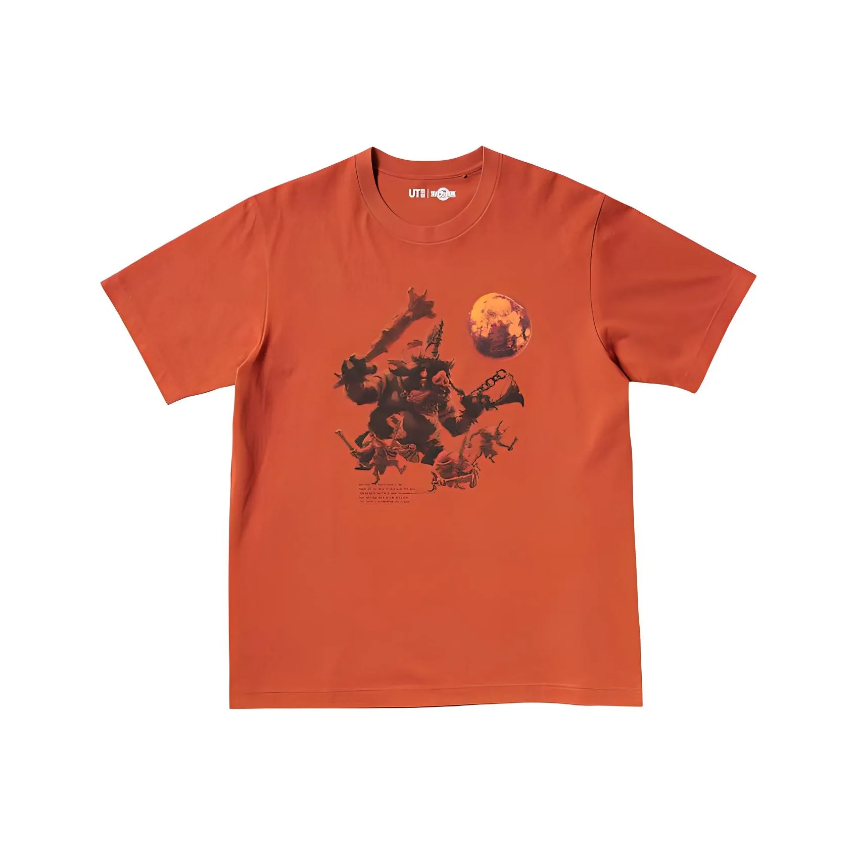 UNIQLO The Легенда OF Zelda Co Брендированные Апельсиновые Унисекс Футболки