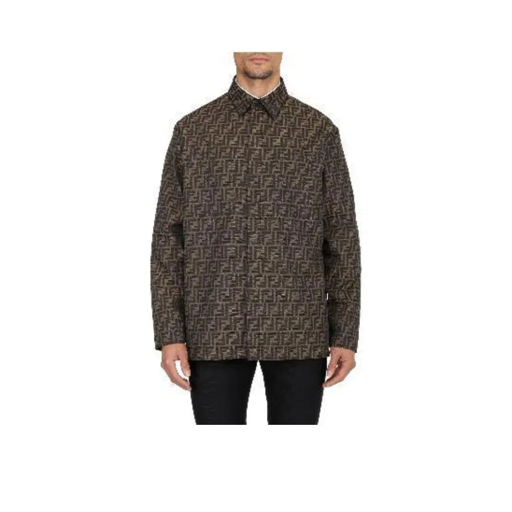FENDI Jackets Men Brown