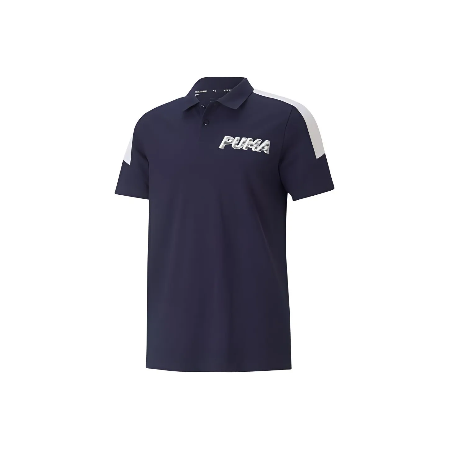 PUMA Твидовый Синий Мужская Рубашка Поло