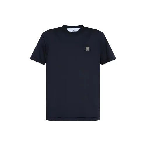 STONE ISLAND Мужские рубашки морского синего цвета