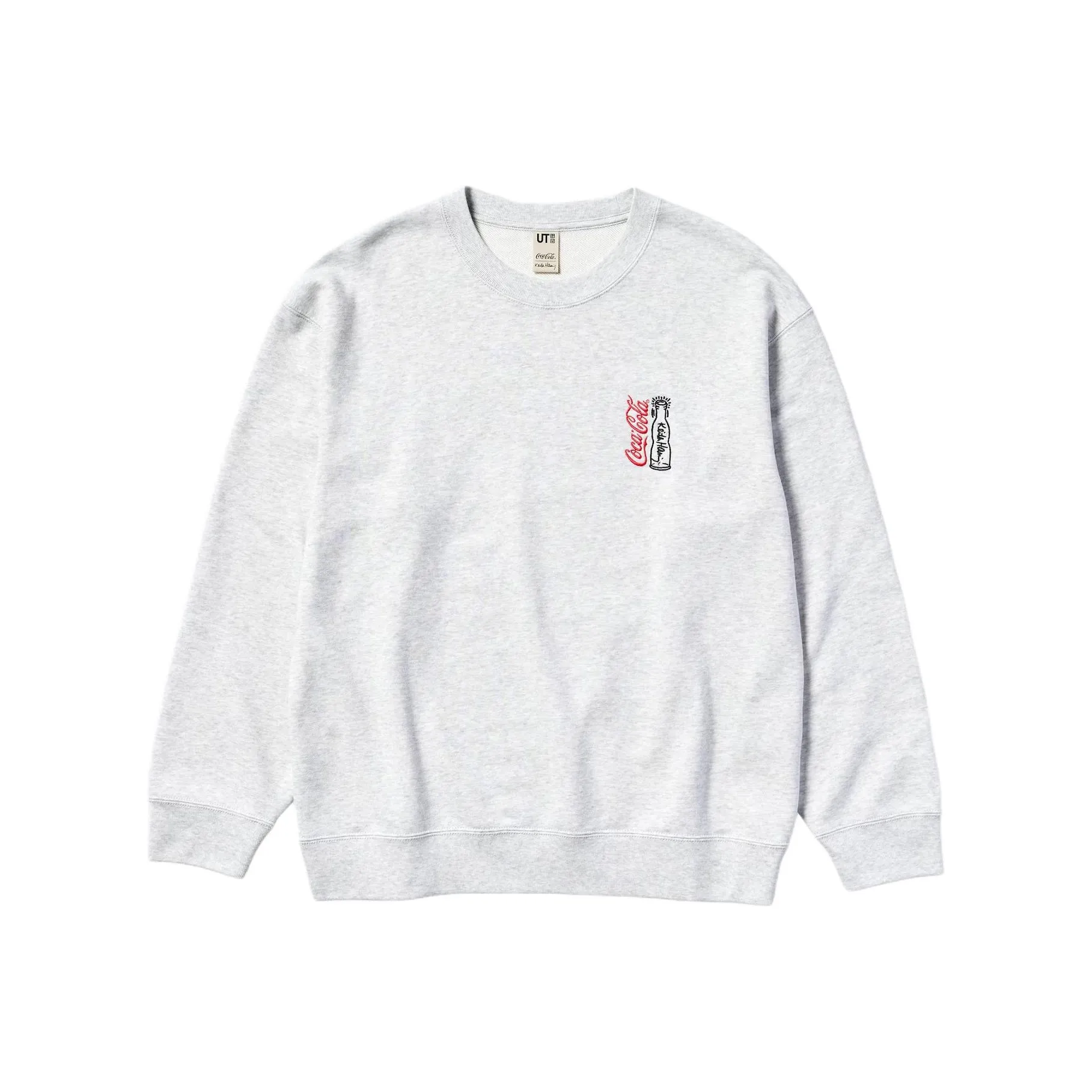 Keith Haring X Coca cola X UNIQLO Keith Haring X Coca Cola Collaboration Sweatshirts Unisex Gray