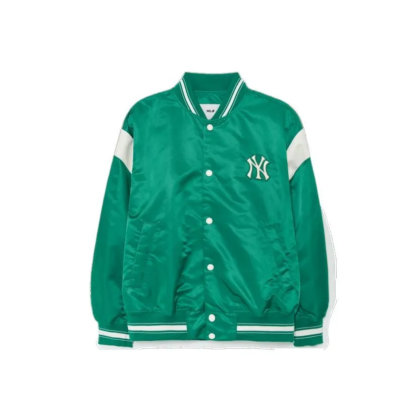 MLB Nylon Varsity Jackets Unisex Green