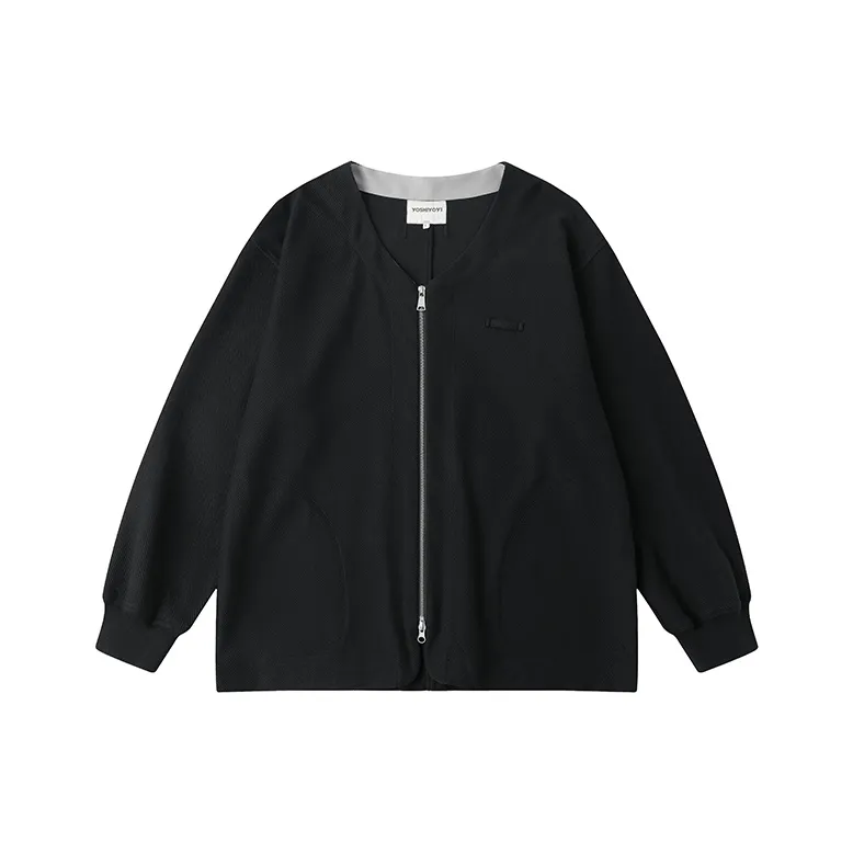YOSHIYOYI Loose Fit Куртка Мужская Темно-Серый