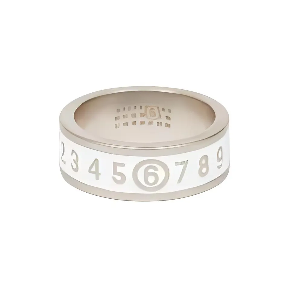 MM6 Maison Margiela Numeric Engraved Ring