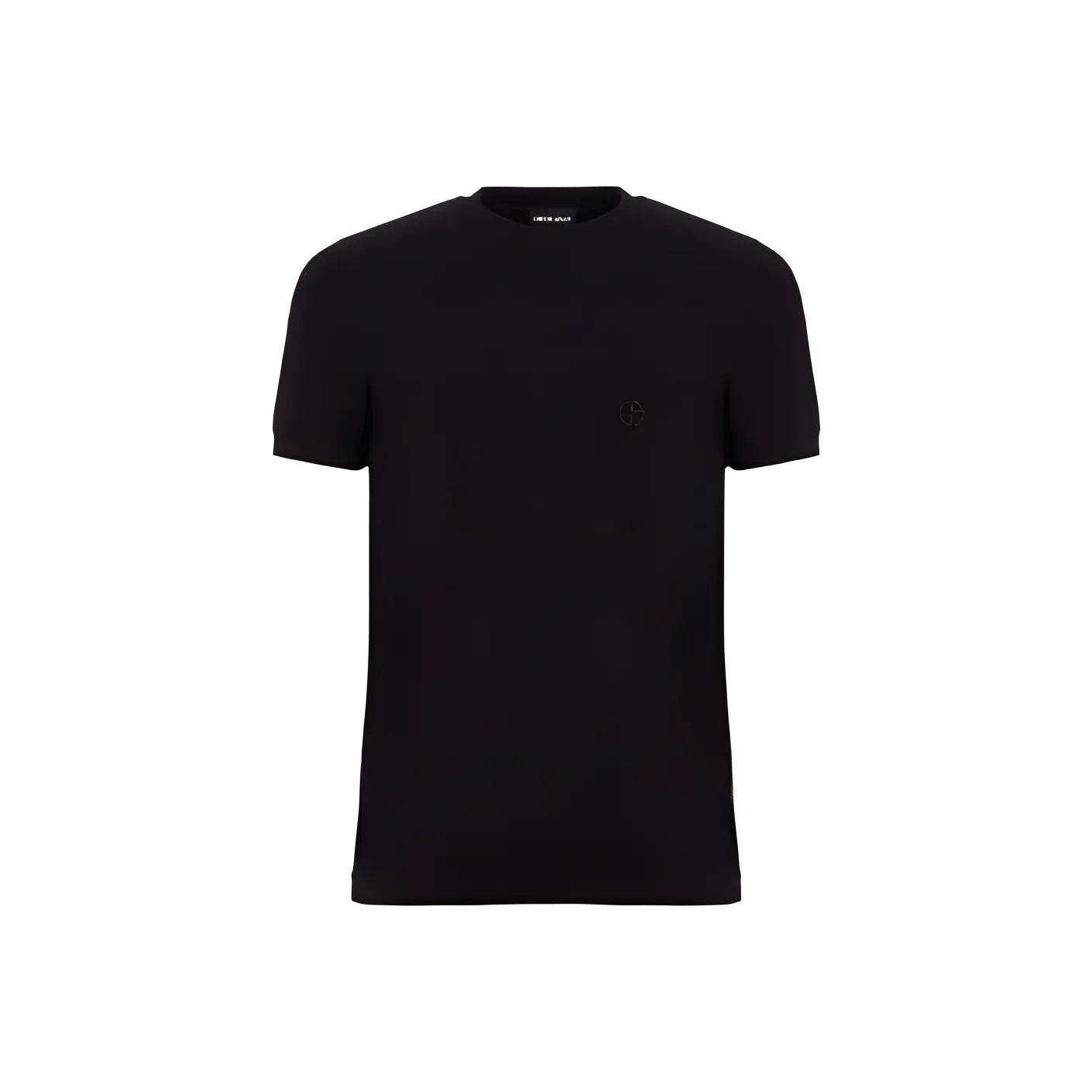 GIORGIO ARMANI Logo Embroidered Crewneck T Shirt