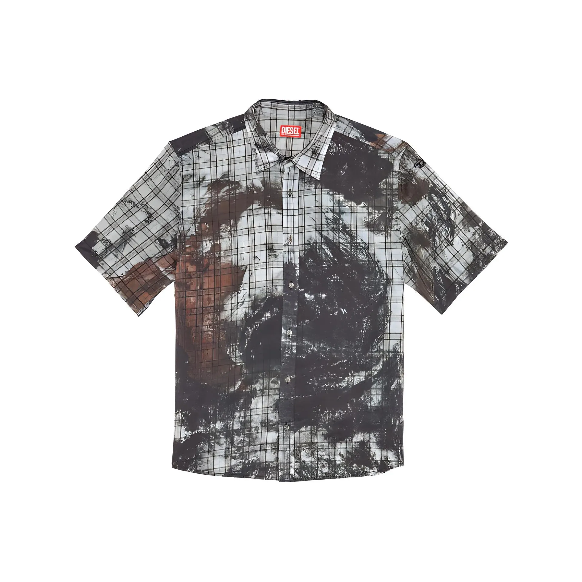 DIESEL Shirts Men's Black/Gray