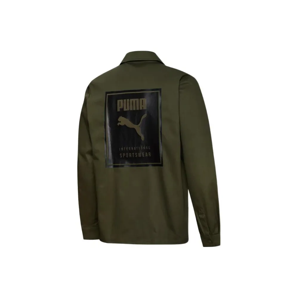 PUMA Куртка Мужская Виноградный Лист Зеленый