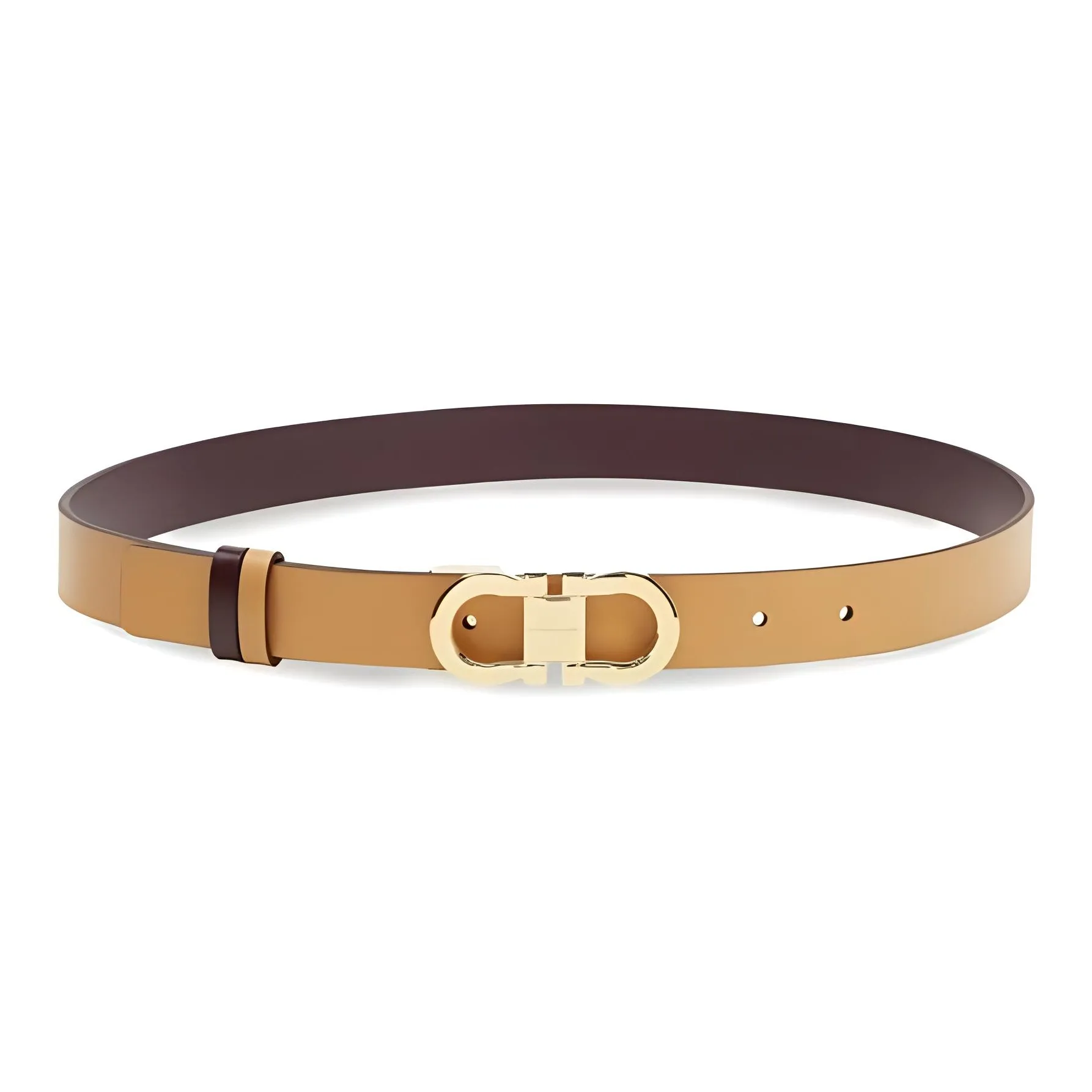 Ferragamo Gancini buckle Reversible Leather Belt