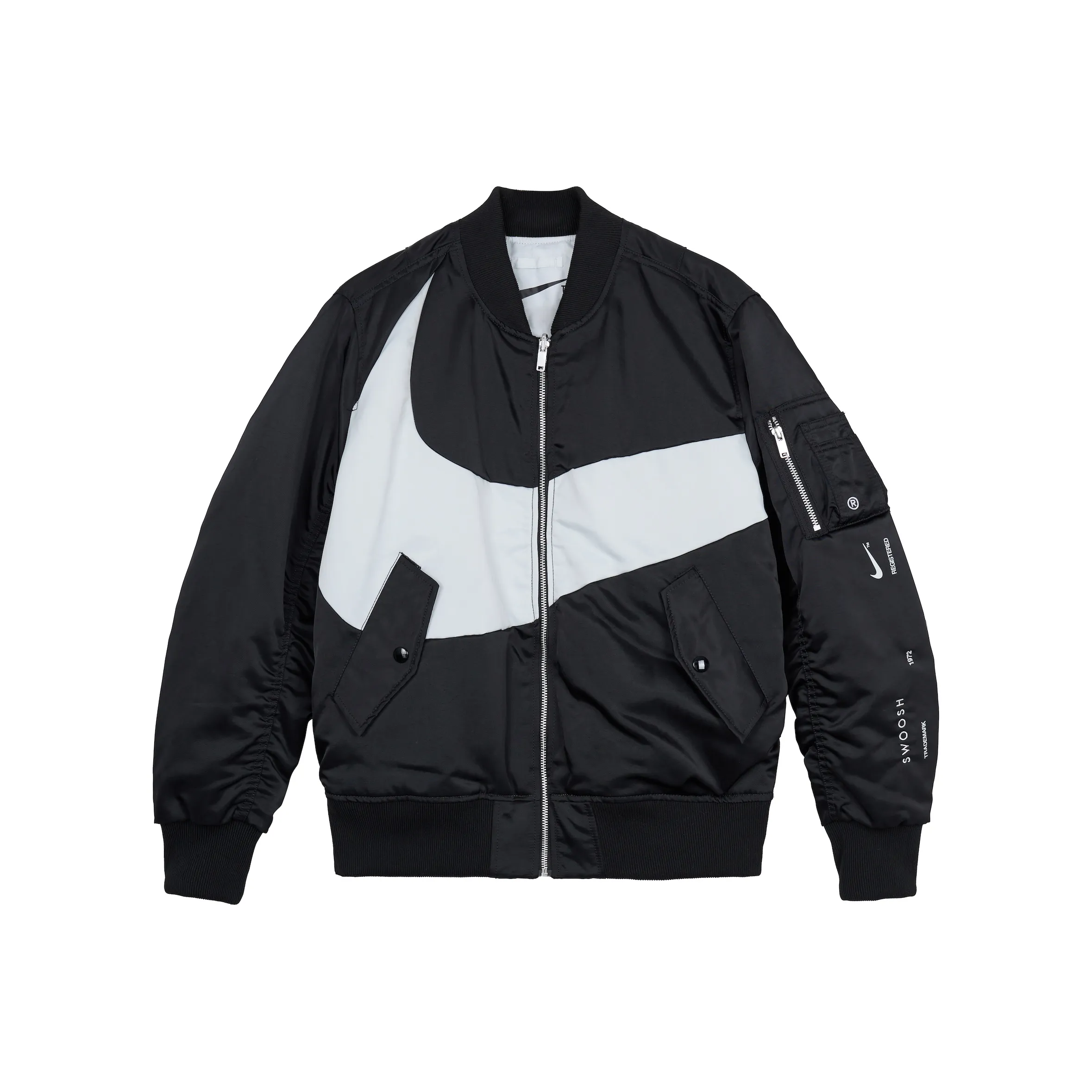 Lens-detail zip-up jacket