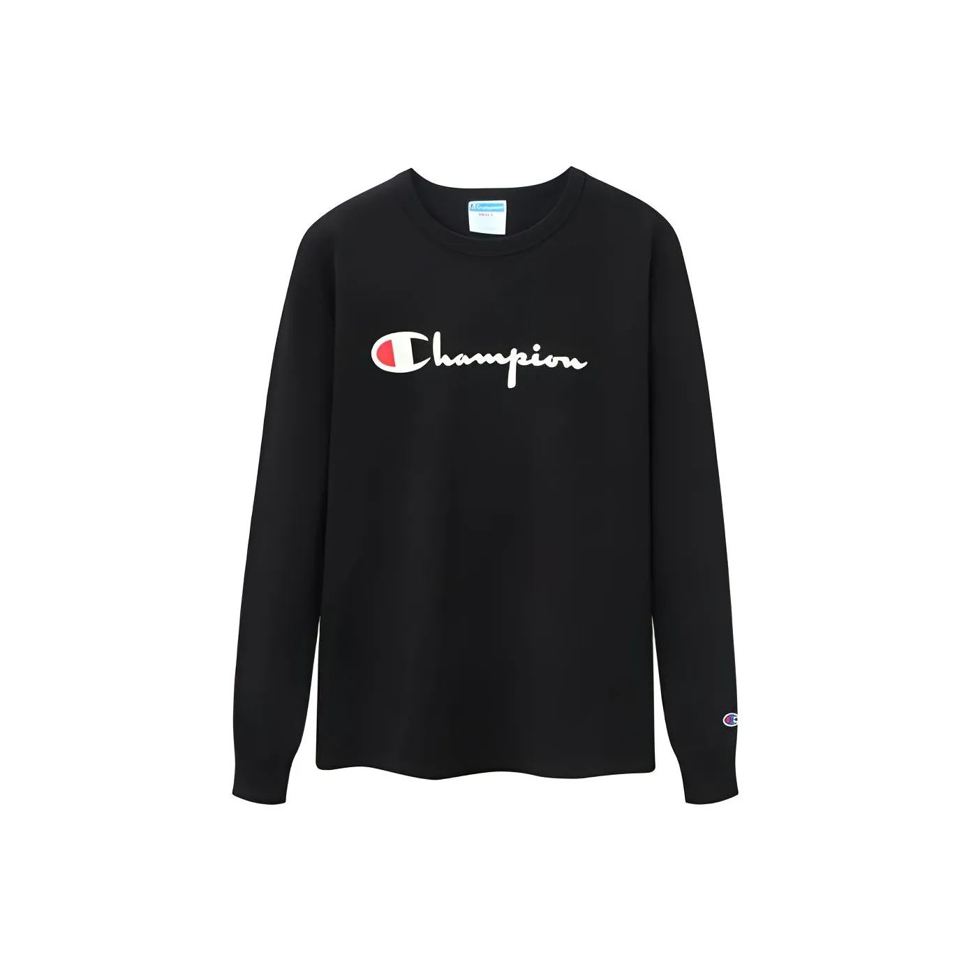 Champion Длинный рукав Т-рубашка США Унисекс Черный