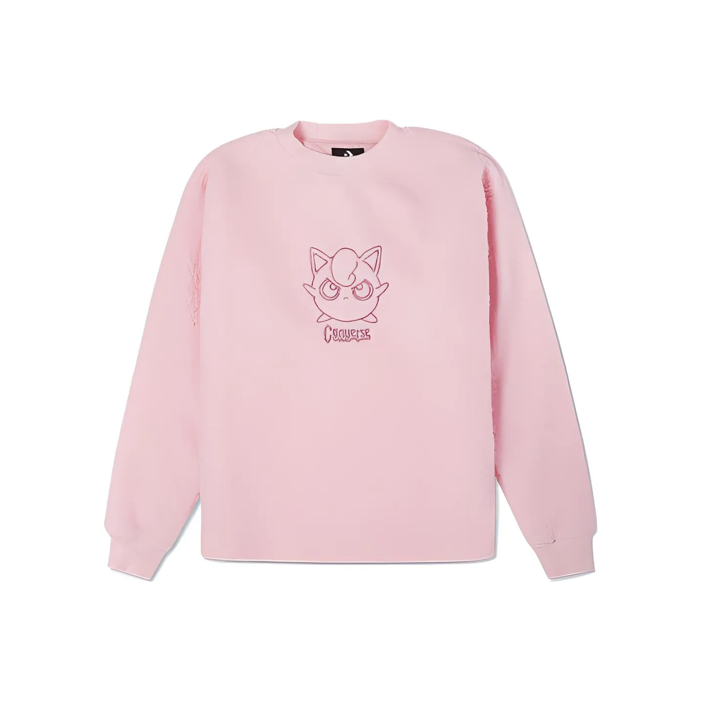 Converse X POKEMON Jigglypuff Sherpa Crewneck Sweatshirt Pink