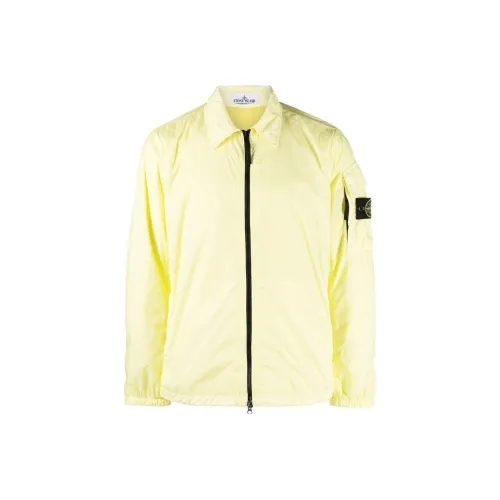 STONE ISLAND Желтые Мужские Куртки