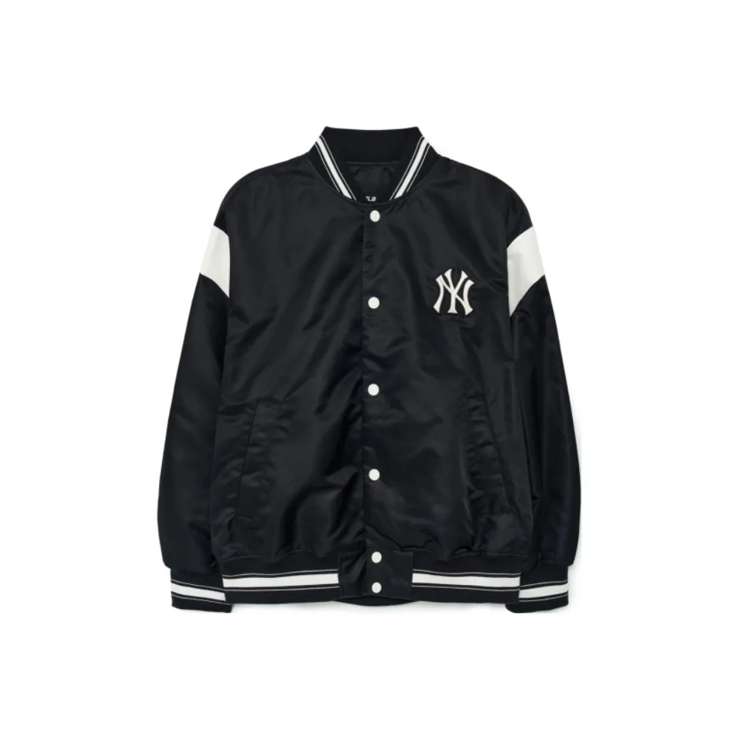 MLB Nylon Varsity Jackets Coats Unisex Black