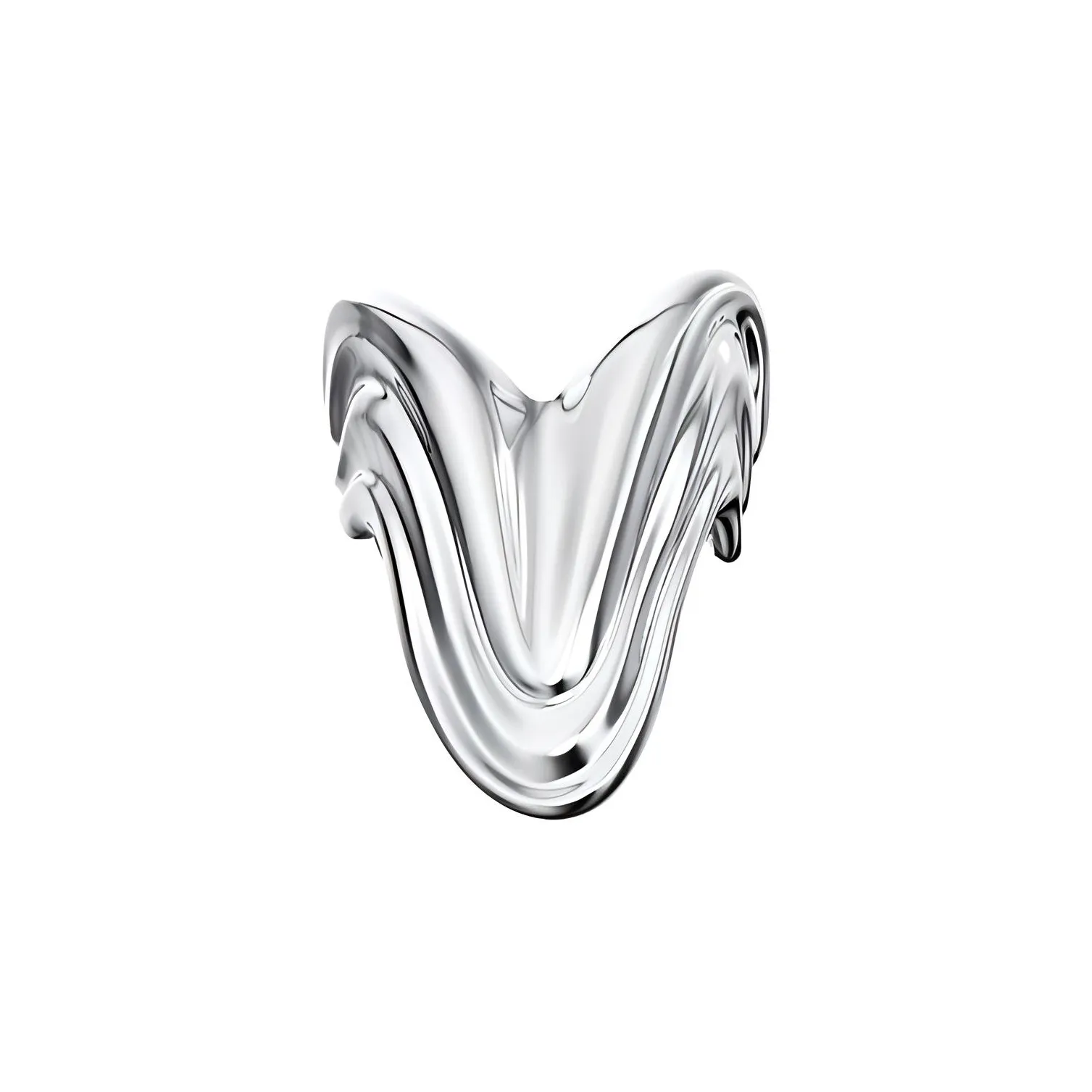 YURITAN Кольца из меди с покрытием из белого золота, унисекс