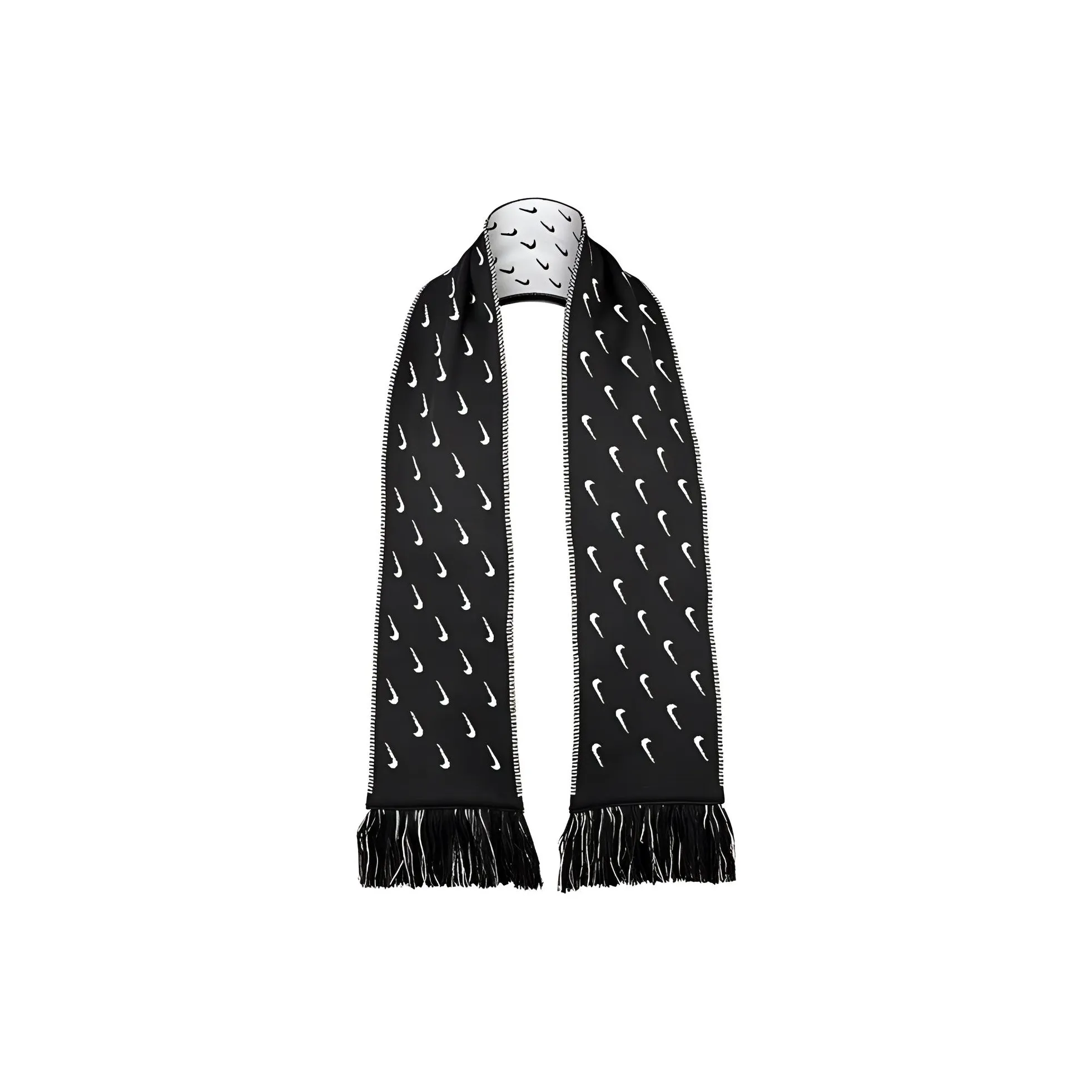 Nike Knit Scarves Unisex Black White