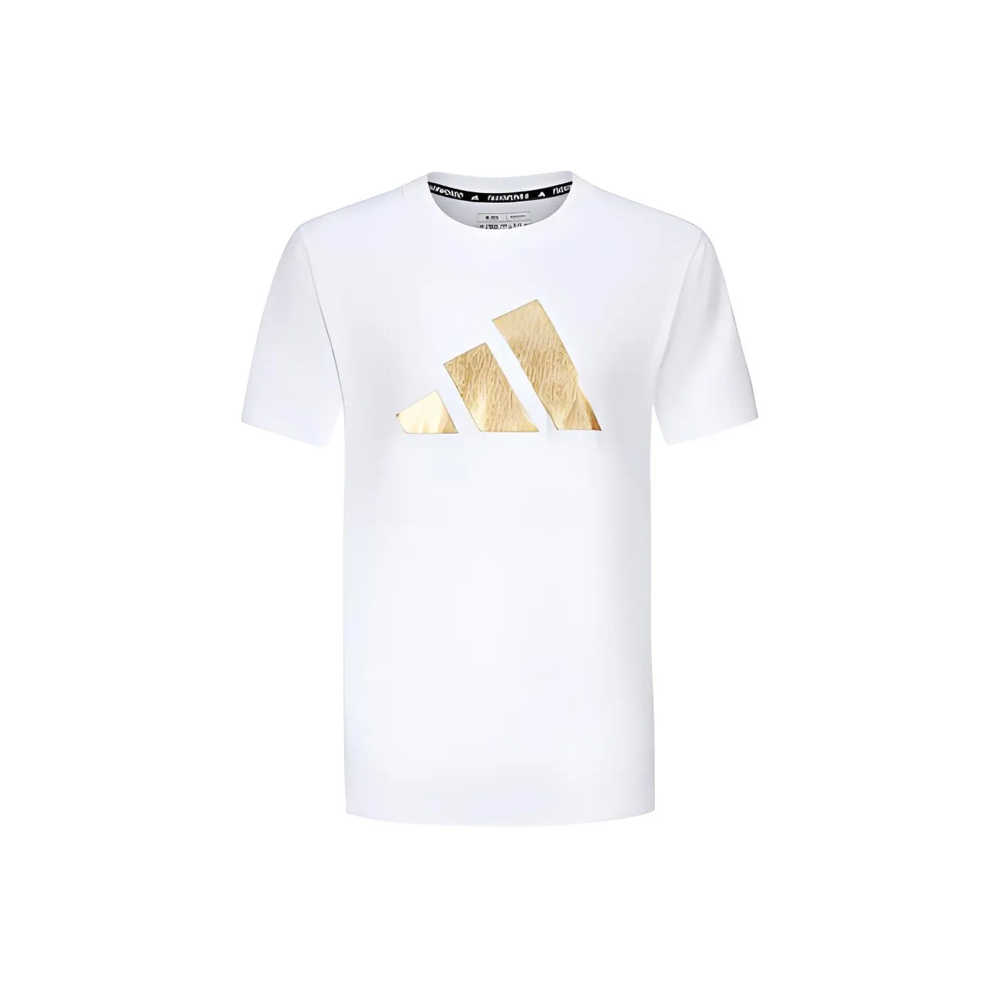 Adidas T-Shirt Unisex Белое Золото