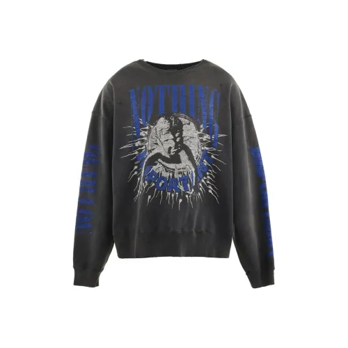 SAINT Mxxxxxx KOSUKE KAWAMURA Collaboration Черный Унисекс Свитшоты