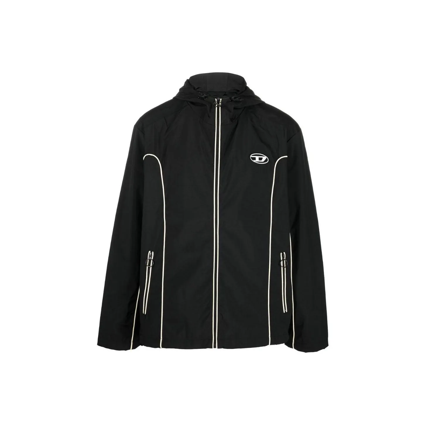DIESEL J Hives Logo Appliqué Hooded Jacket