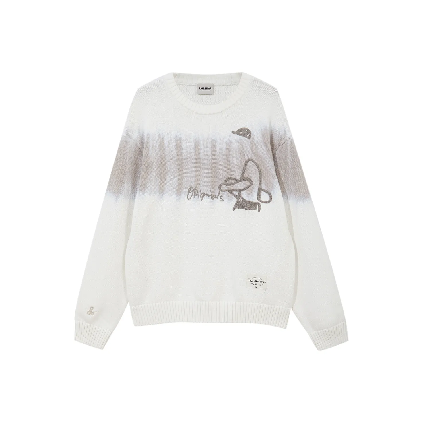 JACK JONES· Knitwear Men's White Hat Gray