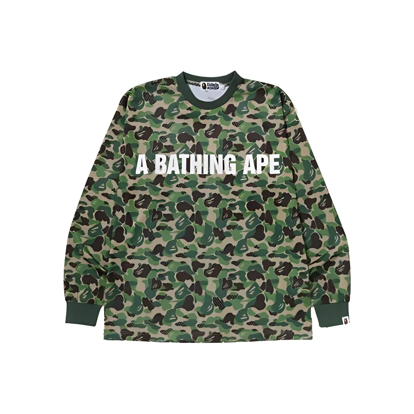 A BATHING APE Bape Свитшот Мужской Зеленый