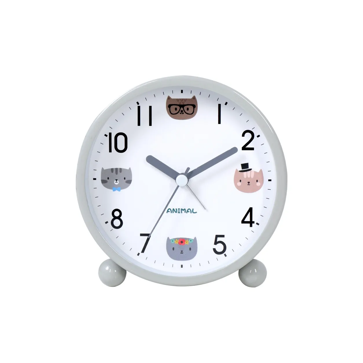 HENSE Кварцевый механизм Металл Будильник Унисекс Белый