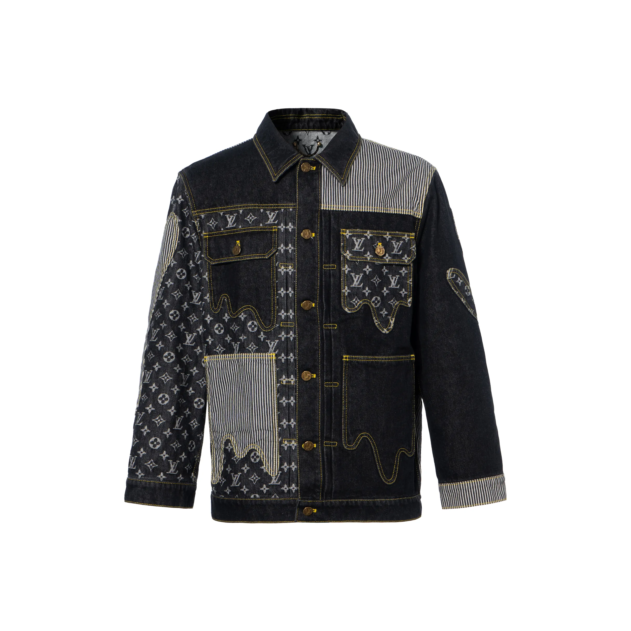LOUIS VUITTON X Nigo Monogram Crazy Denim Workwear Jacket