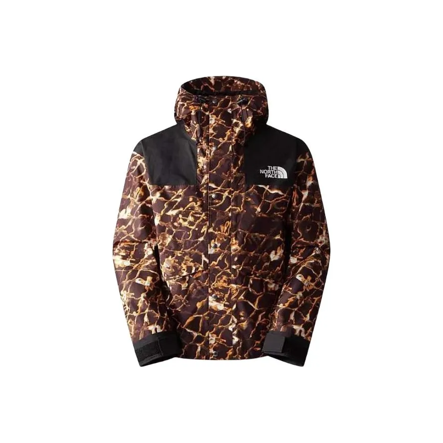 THE NORTH FACE Waterproof And Windproof Windbreaker Jacket Men
s Coffee Multicolor