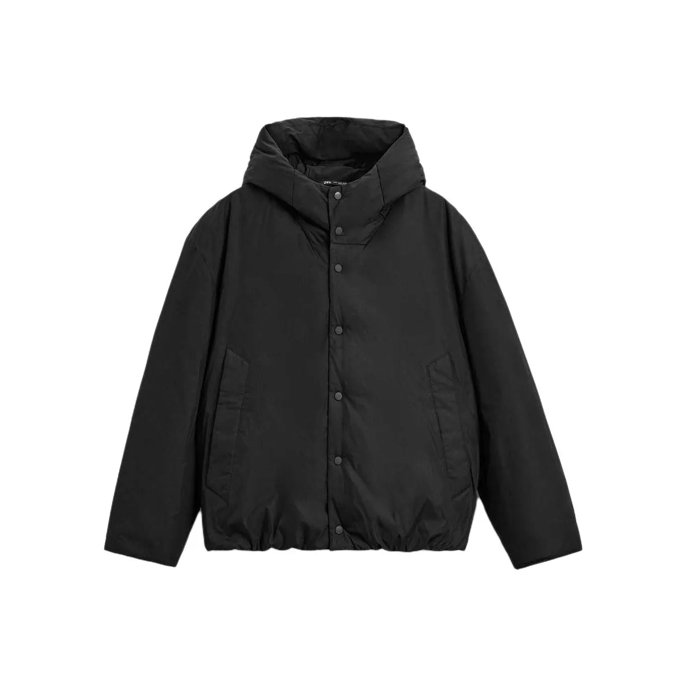 ZARA Черный мужской пуховик