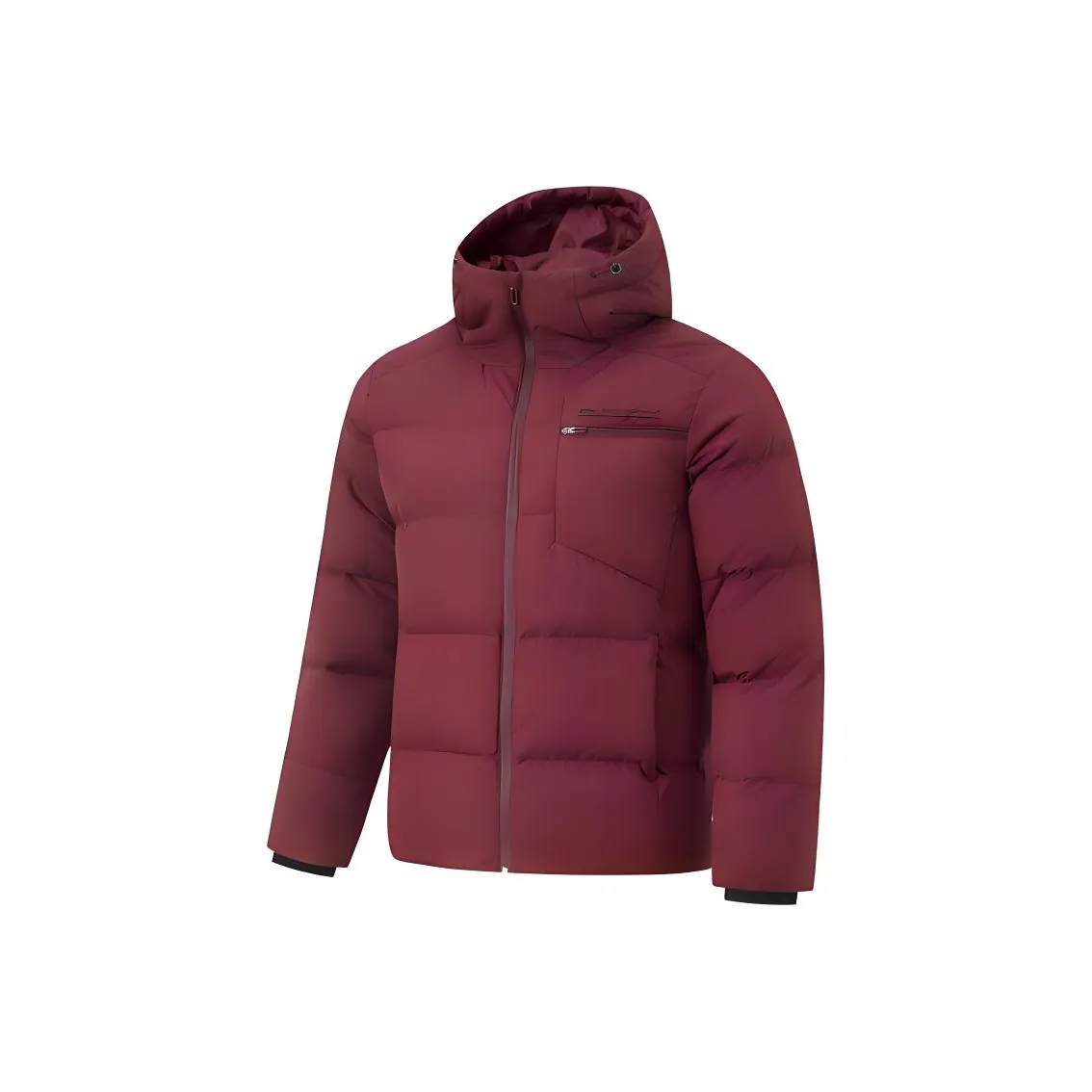 LINING Fitness Series Пуховик Мужской Темный Вермиллион Красный