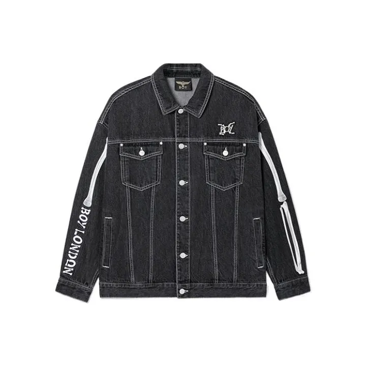 Boy London SS22 Denim Jacket Unisex Black Бой Лондон SS22 Деним Куртка Унисекс Черный