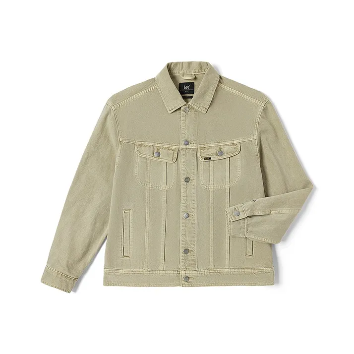 Lee SS23 Denim Jacket Spring Fall Men's Light Khaki Ли SS23 Деним Куртка Весенний Осенний Мужской Светлый Хаки