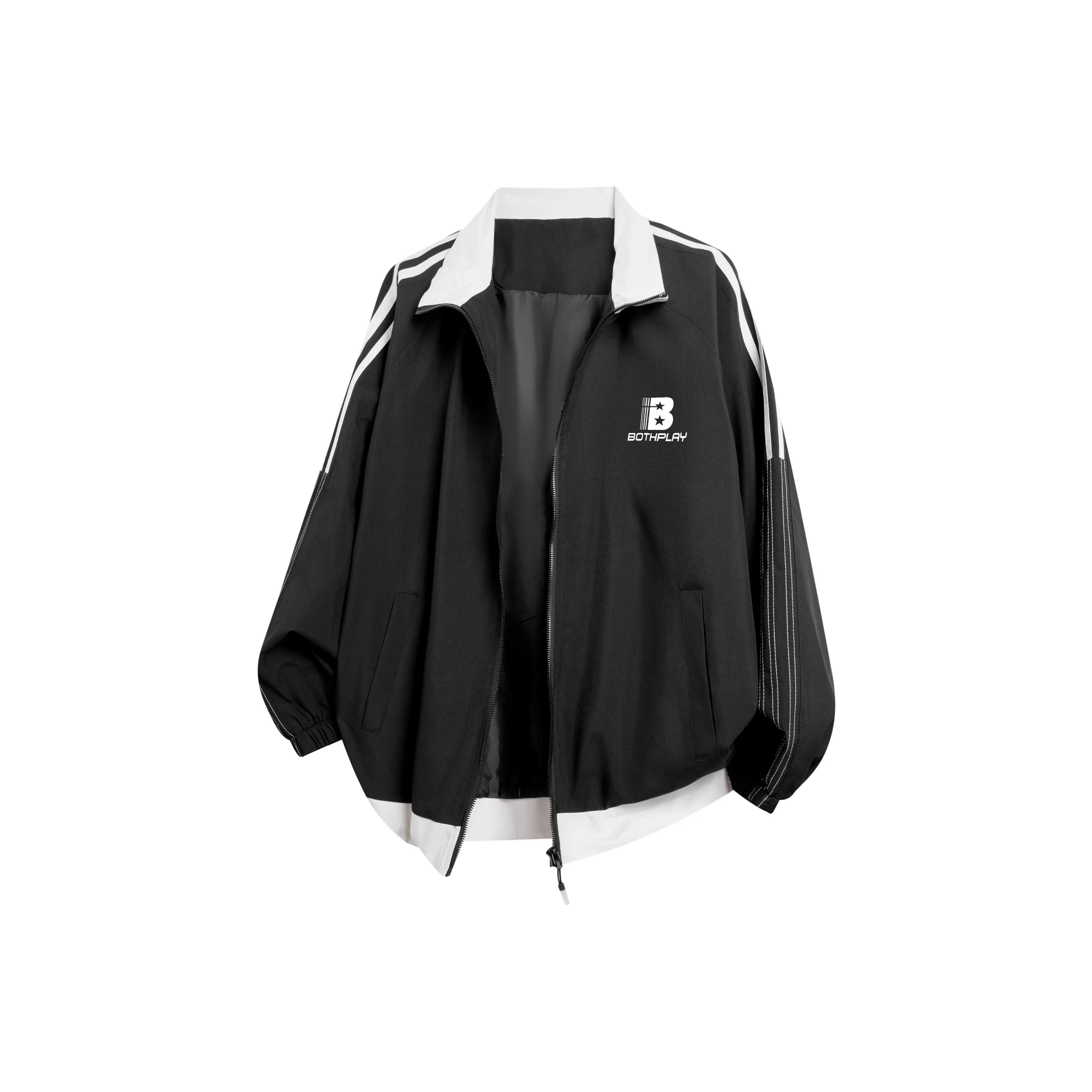 BOTH PLAY Jackets Coats Unisex Navy Blue