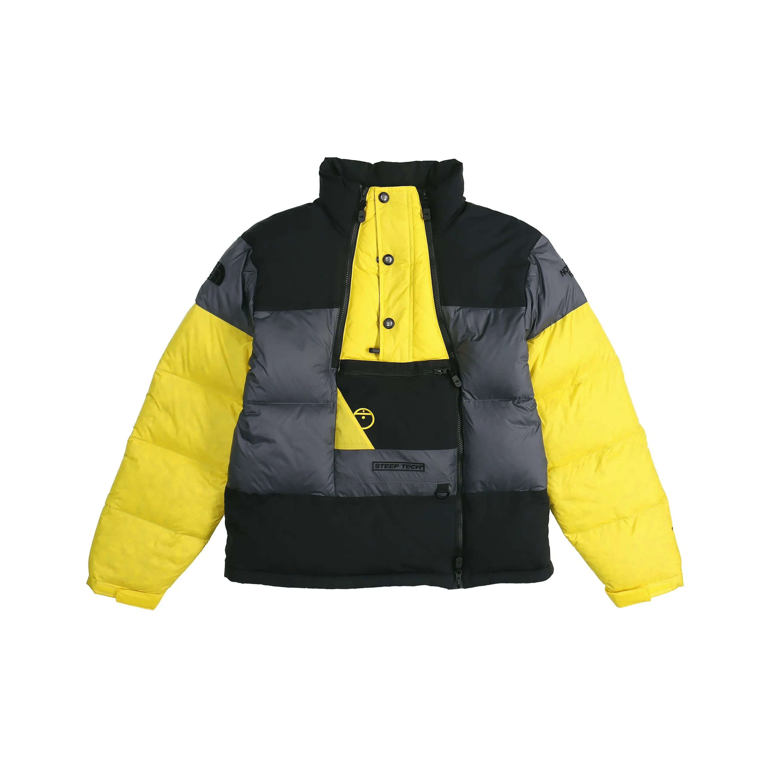 THE NORTH FACE Down Jackets Men's Black Gray Yellow