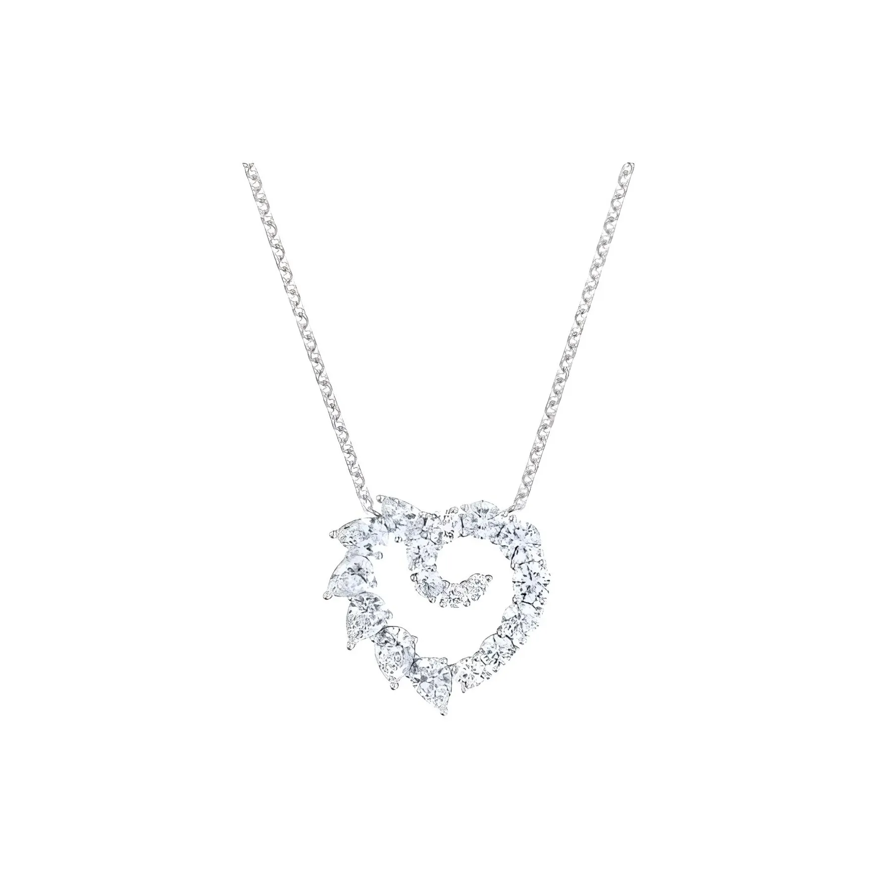 HARRY WINSTON Platinum Pendants Women's Silver