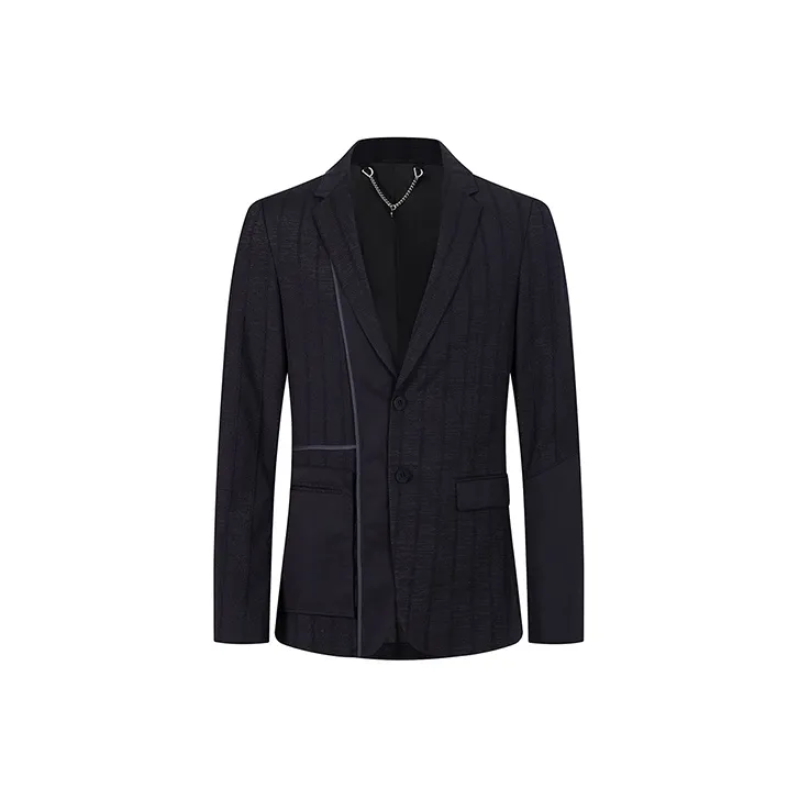 DAVID NAMAN Темно-синий Синий Мужской Деловой Костюм