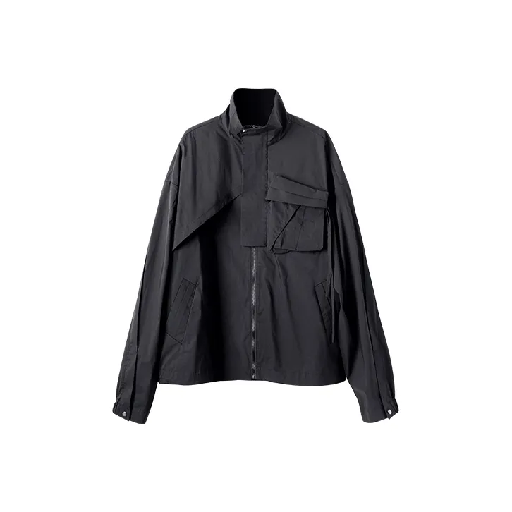 HUANXIANGZHE Куртки Пальто Унисекс Черный