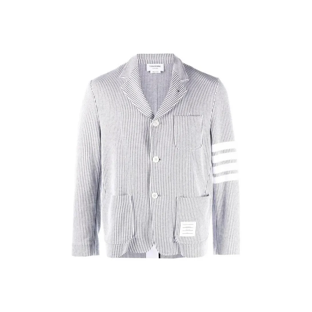THOM BROWNE 4 Bar Striped Single Breasted Blazer