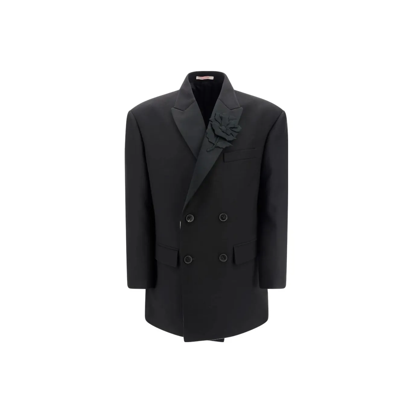 Valentino Floral Detailed Button-Up Blazer