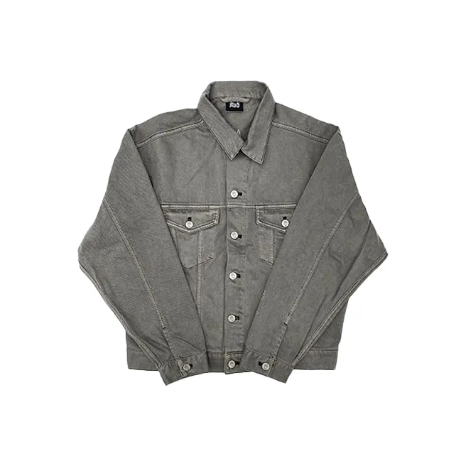 Revenge Denim Jackets Unisex Gray