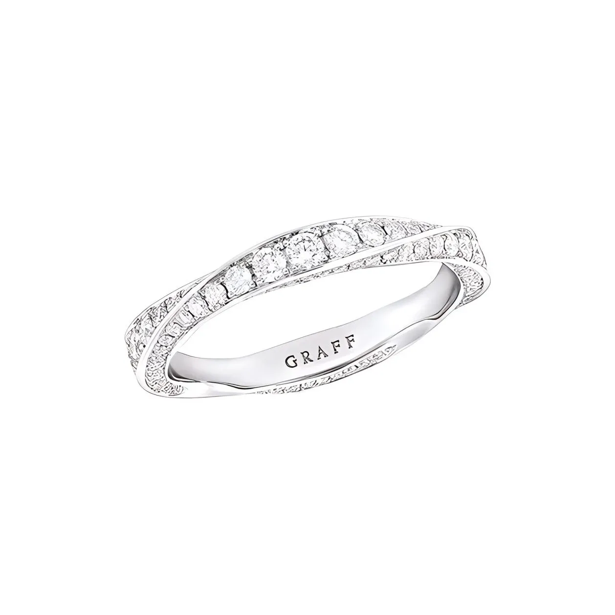 Graff 18K White Gold Rings Women's Silver