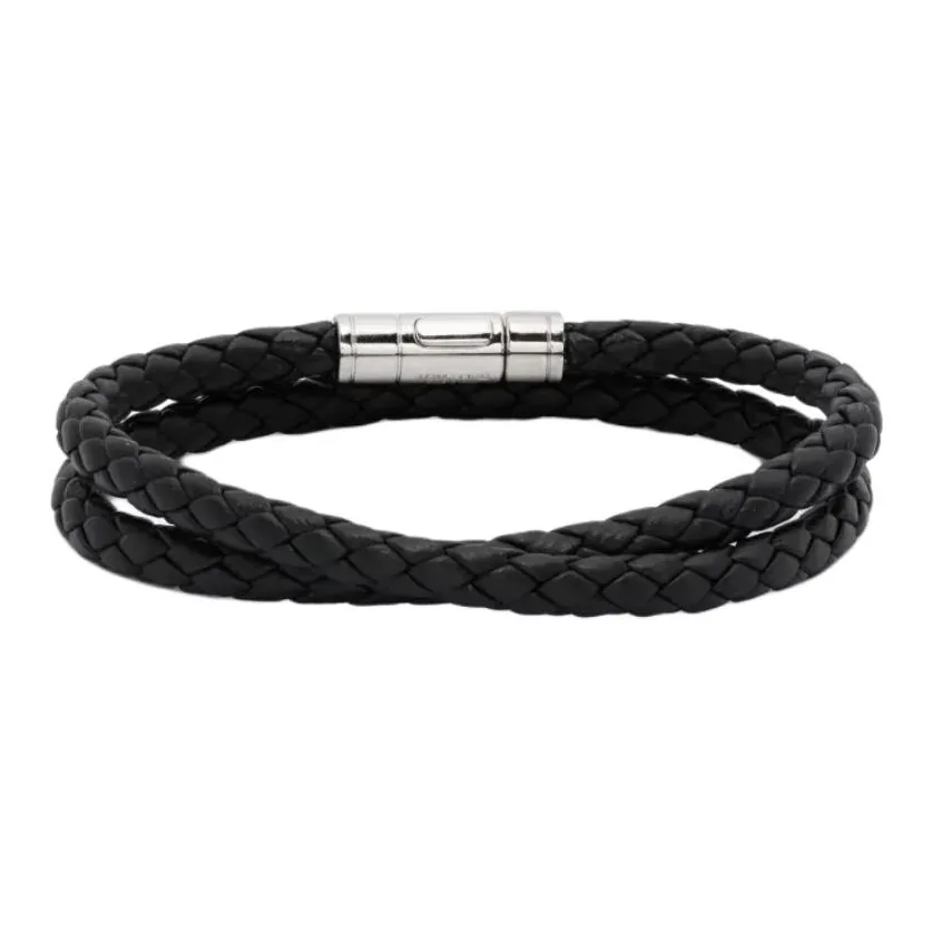 TOM FORD Braided Leather Bracelet