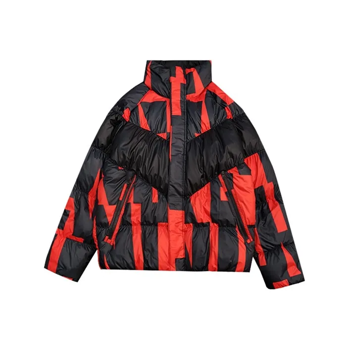 Nike Down Jackets Men's Black/Red Multicolor