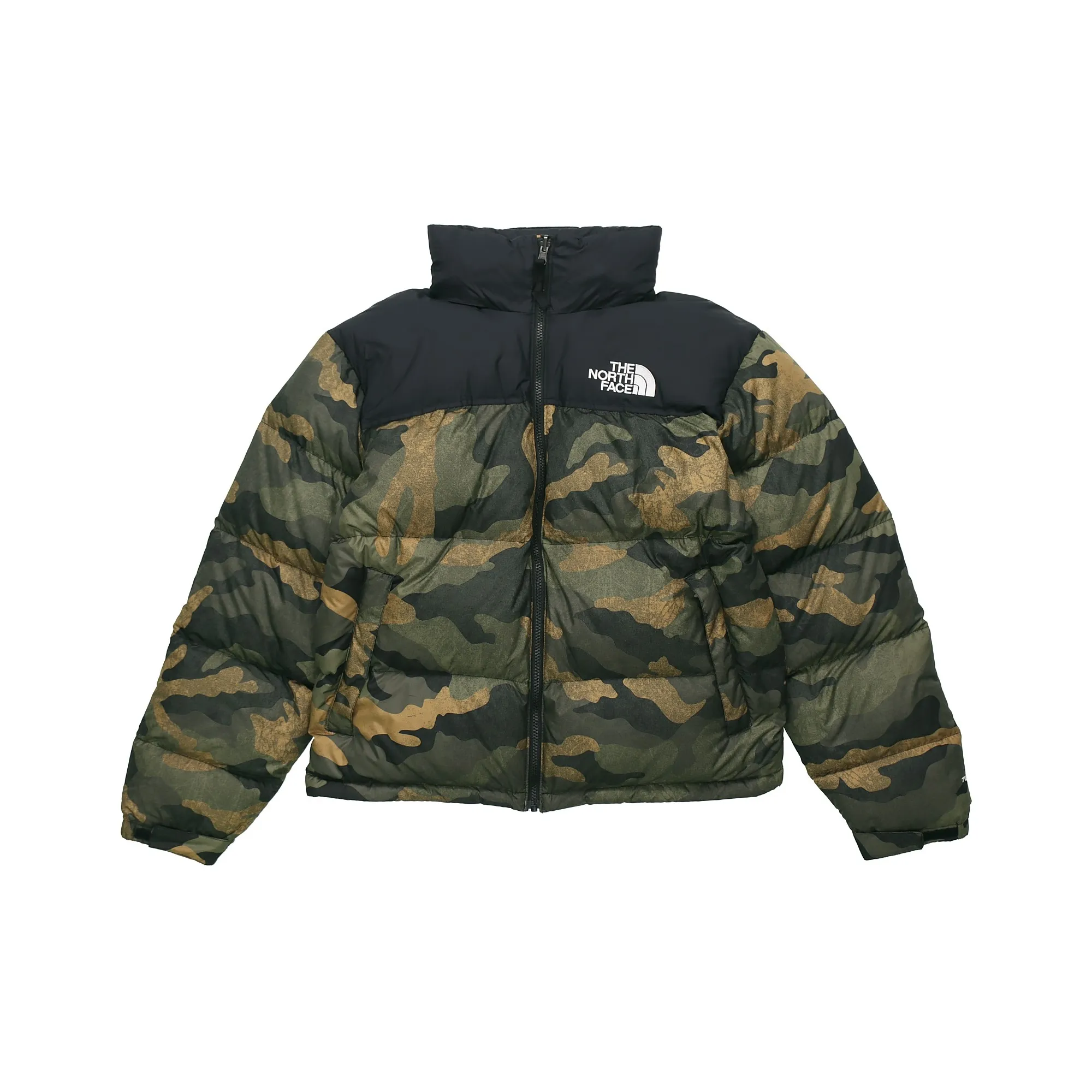 THE NORTH FACE 1996 Collection Down Jacket Winter Unisex Green Camouflage