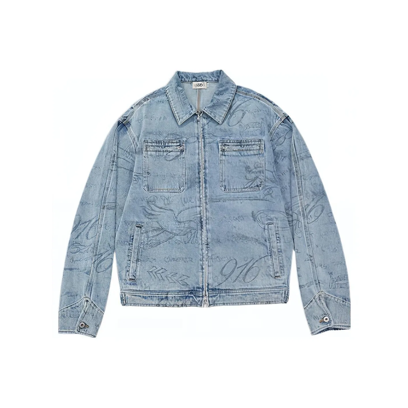 GOOD BAI Denim Jackets Men Light Blue