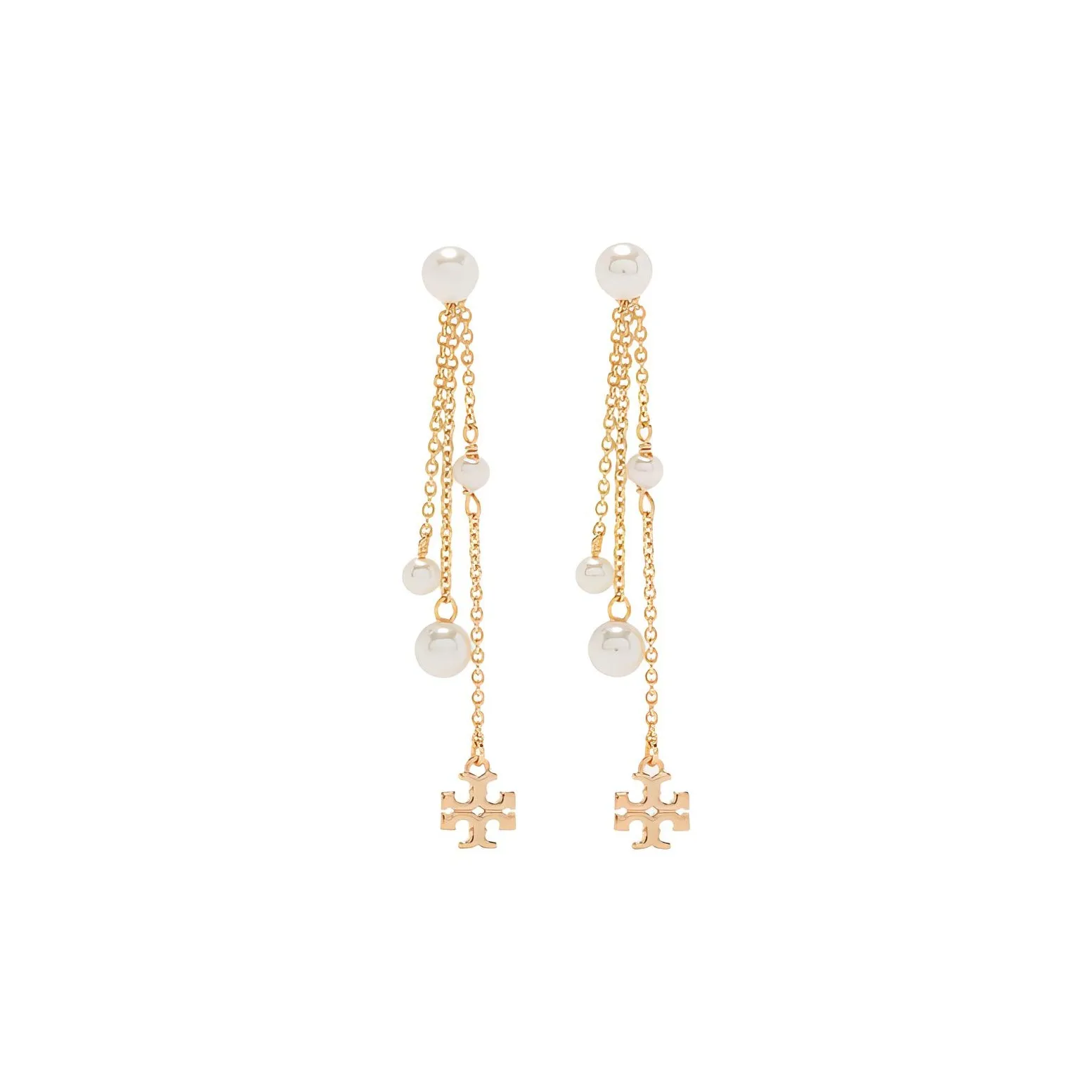 Tory Burch Металлические Серьги Золотые Женские