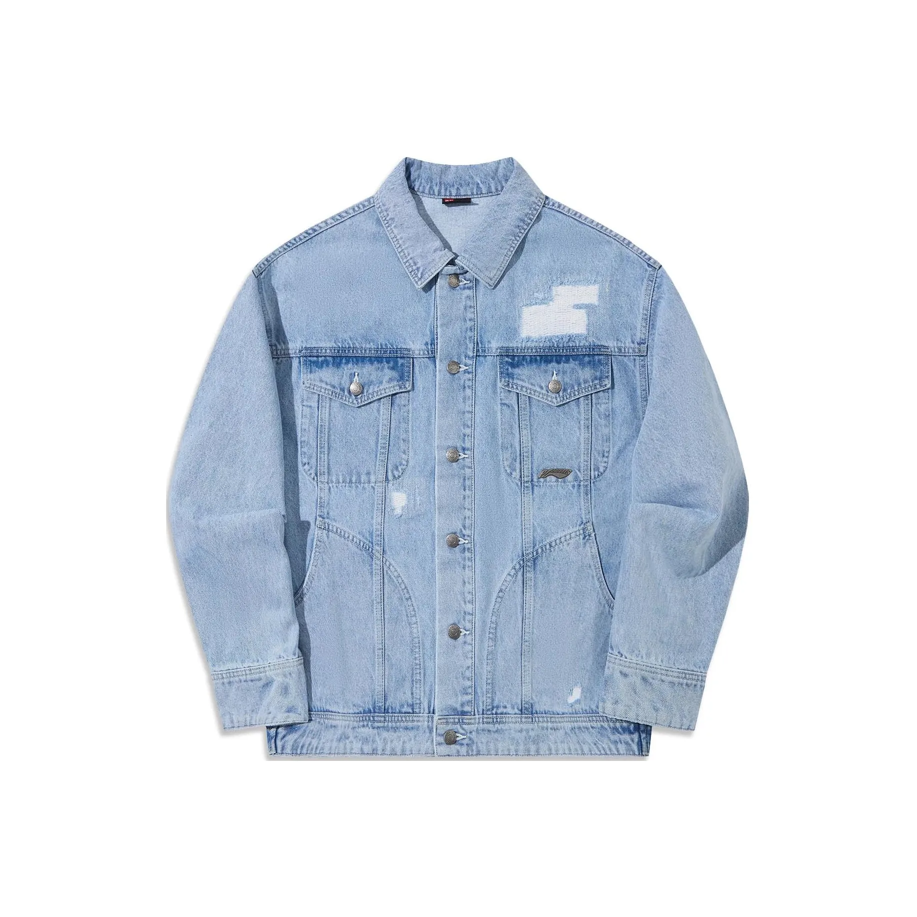 LiNing Denim Jacket Men's Light Blue
