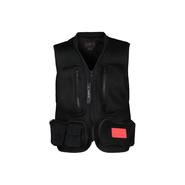 Джордан Черный Мужской Жилеты