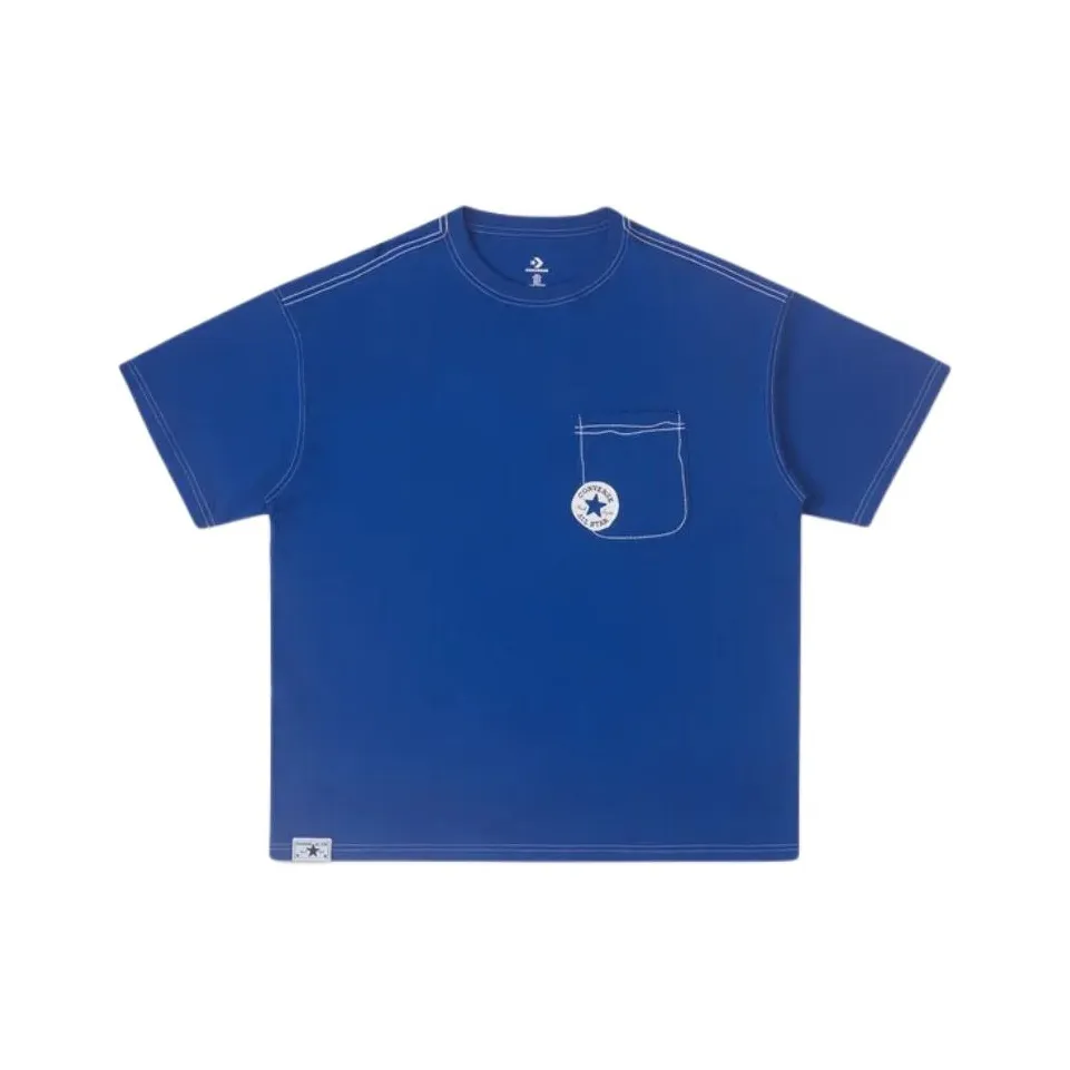 Конверс Синий Мужской T-Рубашки