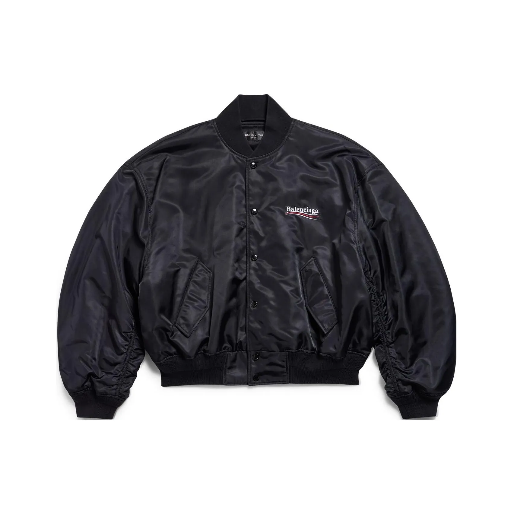 Balenciaga Logo Embroidered Jacket